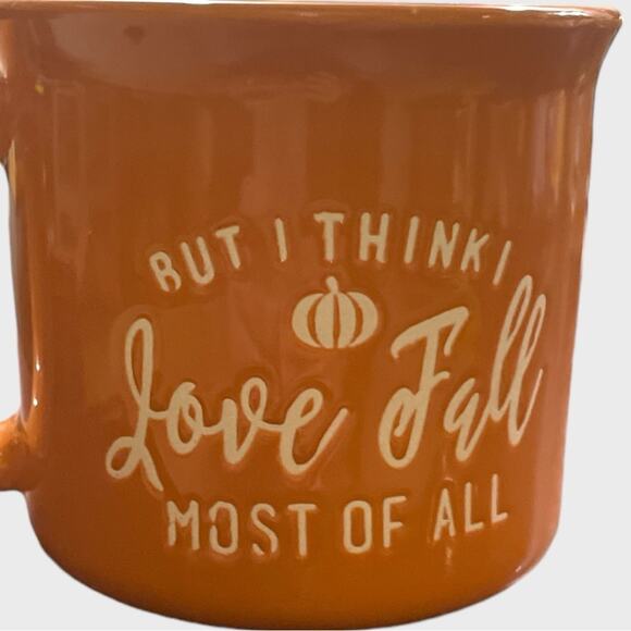 Fall Theme Orange Coffee Mug - Picture 4 of 8
